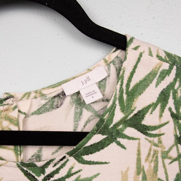 J. Jill bamboo botanical linen blend top-S - Picture 5 of 5
